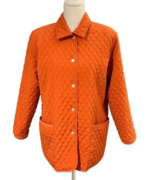 Vintage Susan Graver Quilted Utility Jacket Size S Barn Equestrian Cabincore thumbnail 1