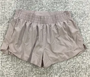 Nike Dri-FIT Women Training Shorts XL Mauve Taupe Loose Fit DX6016-019‎ NWT thumbnail 1