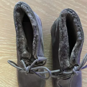 Eileen Fisher Alpine Ankle Bootie Lace Graphite Shearling Leather Size 8.5, NWOT thumbnail 9