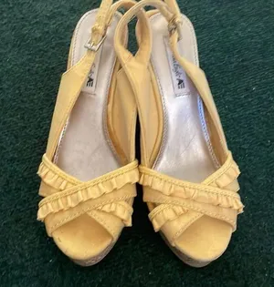 American Eagle Yellow Wedges Size 6.5 thumbnail 1