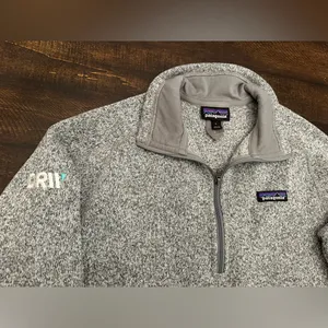 Patagonia Women’s Better Sweater 1/4 Zip Pullover Birch White- Size Large thumbnail 2
