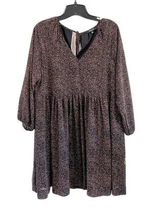 Madewell Crinkle Georgette V-Neck Babydoll Dress in Brushed‎ Texture Size M thumbnail 1