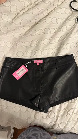 Edikted Leather Micro Shorts thumbnail 4
