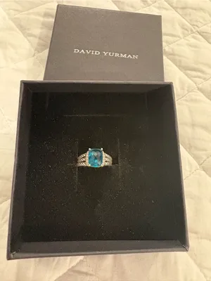 David Yurman Blue Topaz Ring thumbnail 1