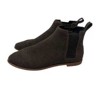 Rothy’s Merino Wool Chocolate Brown Knit Chelsea Booties 9 thumbnail 4