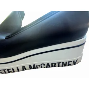 Stella McCartney Black Chunky Platform Loafers Sneaker Wedge Logo Slide 37 $525 thumbnail 3