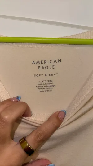 American Eagle Soft & Sexy Oversized pocket Tee thumbnail 3