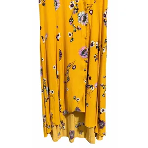 Free‎ People Lost In You Floral Midi Dress Yellow Women's Size Small thumbnail 5