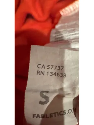 Fabletics Orange Half-Zip Hoodie Sweatshirt Size S thumbnail 4
