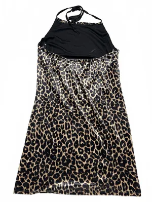 Wild Fable Leopard Print Halter Top - High Neck Cheetah Animal Print Tank - M thumbnail 2