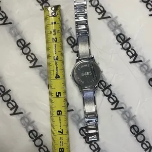 Women’s Silver Rhinestone Crystal Accent Watch Fashion Jewelry Time Piece thumbnail 4