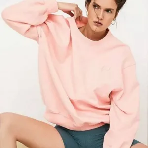 NWT For Love &‎ Lemons Alex Peach Pullover Embroidered Sweatshirt Sz Medium thumbnail 2