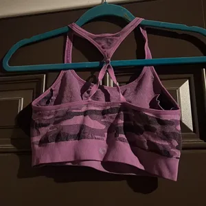 Champion LG purple army print seamless sports bra thumbnail 3