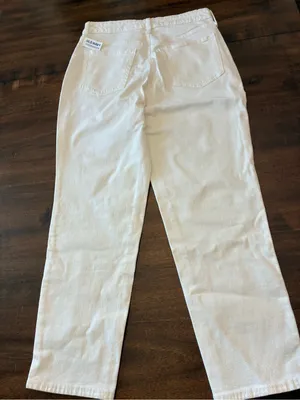 Old Navy OG Straight Jeans White Ankle Women’s 8 High-Rise Pants New NWT thumbnail 3