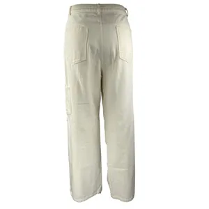 Riley Hubatka x Peppermayo White High Waist Wide Leg Palazzo Trousers Pants Sz 8 thumbnail 3
