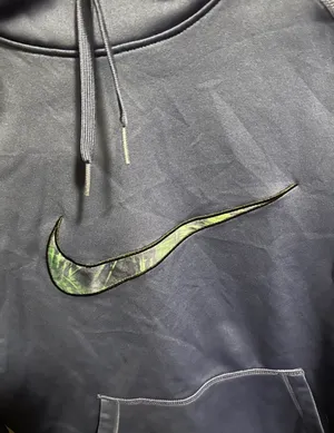 Nike Blue Hoodie with Iridescent Swoosh thumbnail 3