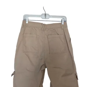 Abercrombie & Fitch Tan Wide Leg High Rise Khaki Trouser Cargo Pants Size 30/10 thumbnail 6