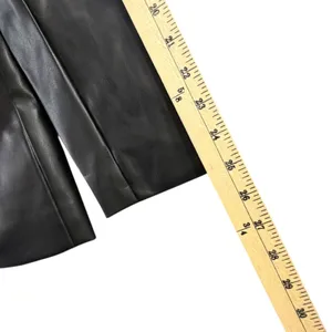 CAbi James Jacket Womens Medium Black Soft‎ Faux Leather Blazer Tailored #4495 thumbnail 9