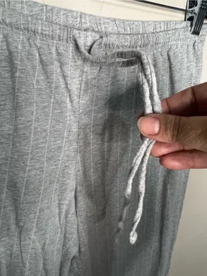 Lauren Ralph Lauren Essentials Bingham Knits Gray White Striped Capri Pajama Set thumbnail 12