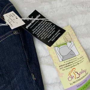 Motherhood Maternity NWT Oh Baby! by‎ Jean Crop thumbnail 4