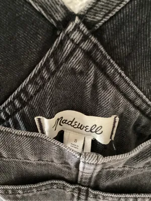 Madewell Denim Oversized Carpenter Overalls in Hartwell Wash thumbnail 4