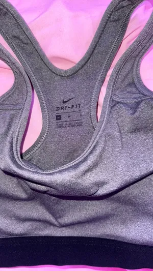 Nike Sports Bra grey and black thumbnail 2