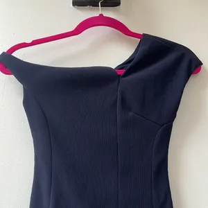 Few Moda | Sexy Asymmetric Mini Dress XS Navy Blue thumbnail 2