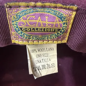 Scala Collezione Felt Floppy Wide Brim Band One Size 100% Wool Burgundy Hat thumbnail 10