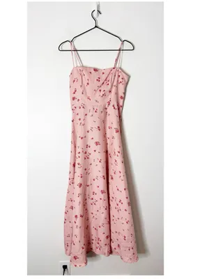 New Reformation Monette Strapless Midi Dress size 6 thumbnail 4