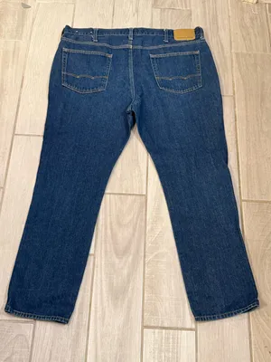 American Eagle Outfitters Plus Straight Leg Jeans - Dark Blue thumbnail 5