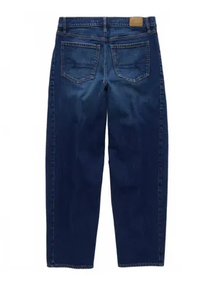 AE Dreamy Drape Strigid Barrel Jean American Eagle NWT Dark Rich Indigo 00R thumbnail 5