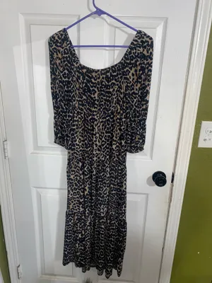 The Drop Leopard Print Dress XXS Multiple thumbnail 2