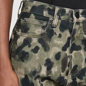 WeWoreWhat Dani Boyfriend Jeans Camo High Rise Olive Size‎ 25 NWT thumbnail 3