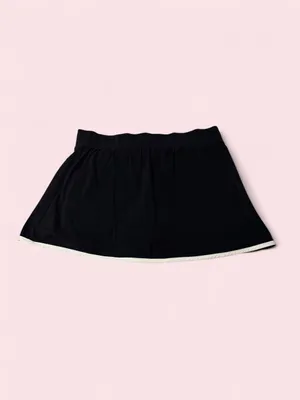 all in motion Black Mini Skort with White Trim thumbnail 2