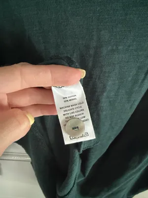 Lilla P Forest Green Henley Knit Top thumbnail 5