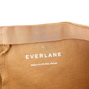 Everlane Tan The Dream Kick Flare Pull On Pants Sz L thumbnail 3