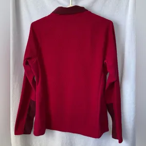 Columbia Size Large Ruby Red Fleece Pullover Jacket thumbnail 5