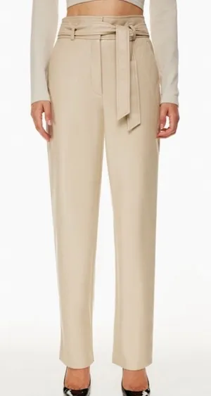 Aritzia Babaton Belted Vegan Leather Pant- Size 8 thumbnail 1