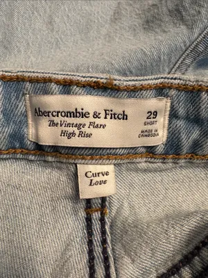 Abercrombie & Fitch The Vintage Flare High Rise Jeans Women’s 29 Short NWT thumbnail 6