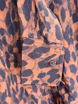 NEW KARINA GRIMALDI kylie print mini dress - in leopard brown XS Oversized thumbnail 7