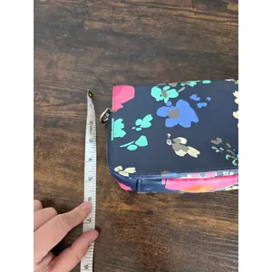 Merona Floral Purse Clutch Watercolor Abstract Colorful Y2K Handbag Small Wrist thumbnail 6
