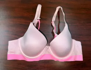 Aerie Two Toned Pink Sunnie Full Coverage Lightly Lined Bra Size 32C thumbnail 1