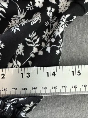 Urban Outfitters UO Rianna Floral Ruffle Mini Dress Black White XS NWT thumbnail 8