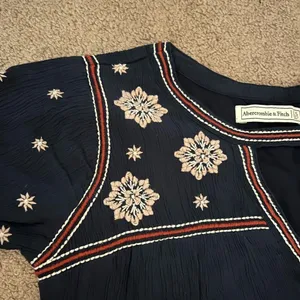 Abercrombie short sleeve navy dress xs‎ thumbnail 7