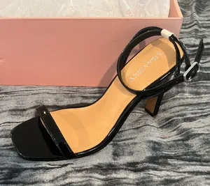 Black Patent Strappy Heels Size 7 By Lisa Vicky thumbnail 1