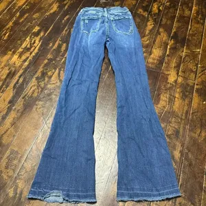 Kancan flared trendy normcore stretchy 3/25 jeans thumbnail 4