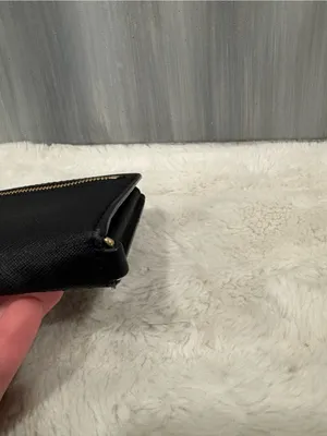 Michael Kors Black Saffiano Snap Wallet with Gold Logo thumbnail 4