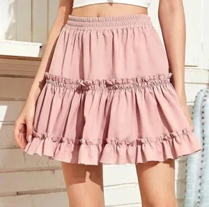 SheIn Pink Ruffle Valentine's Day Skirt Size Large thumbnail 1
