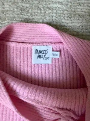 Princess Polly Ribbed Bardot Mini Dress - Pink thumbnail 4