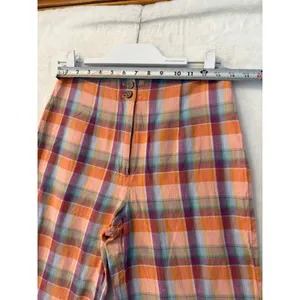 Billabong x The Salty Blonde Womens 26 Plaid High Waisted Straight Leg Pants thumbnail 4